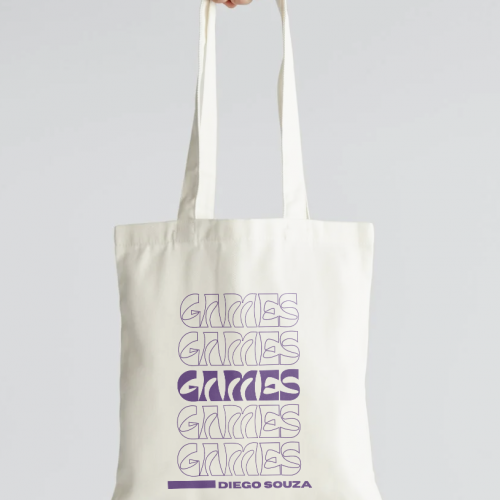 Screenshot 2025-05-22 at 15.51.18 'GAMES' Tote Bag - White - 5x design