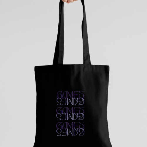 Screenshot 2025-05-22 at 16.37.32 'GAMES' Tote Bag - Black - 6x design
